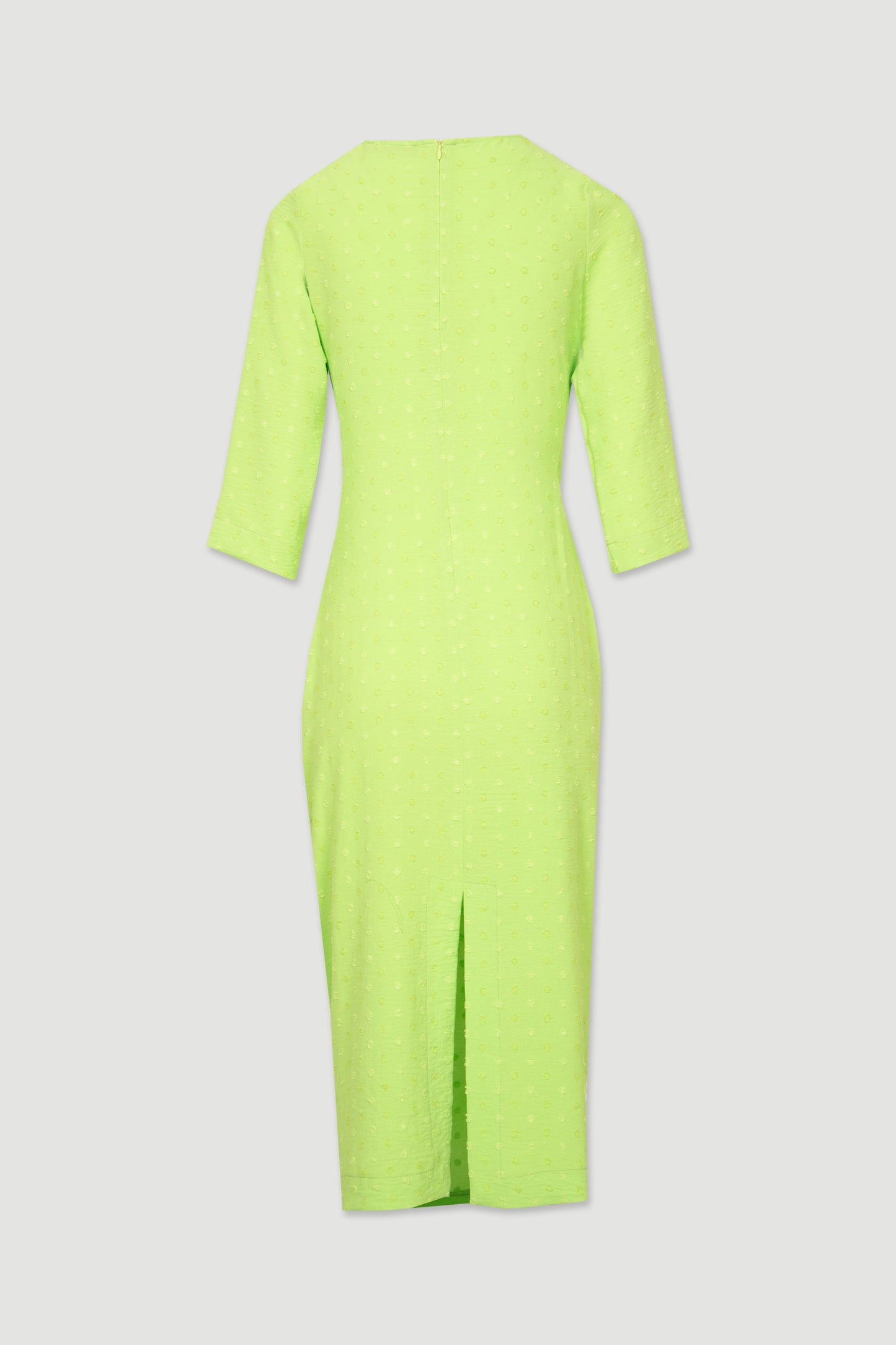 Vestido texturizado verde