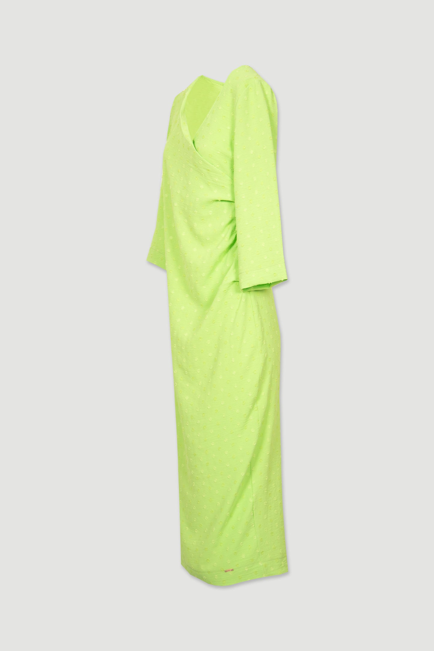 Vestido texturizado verde