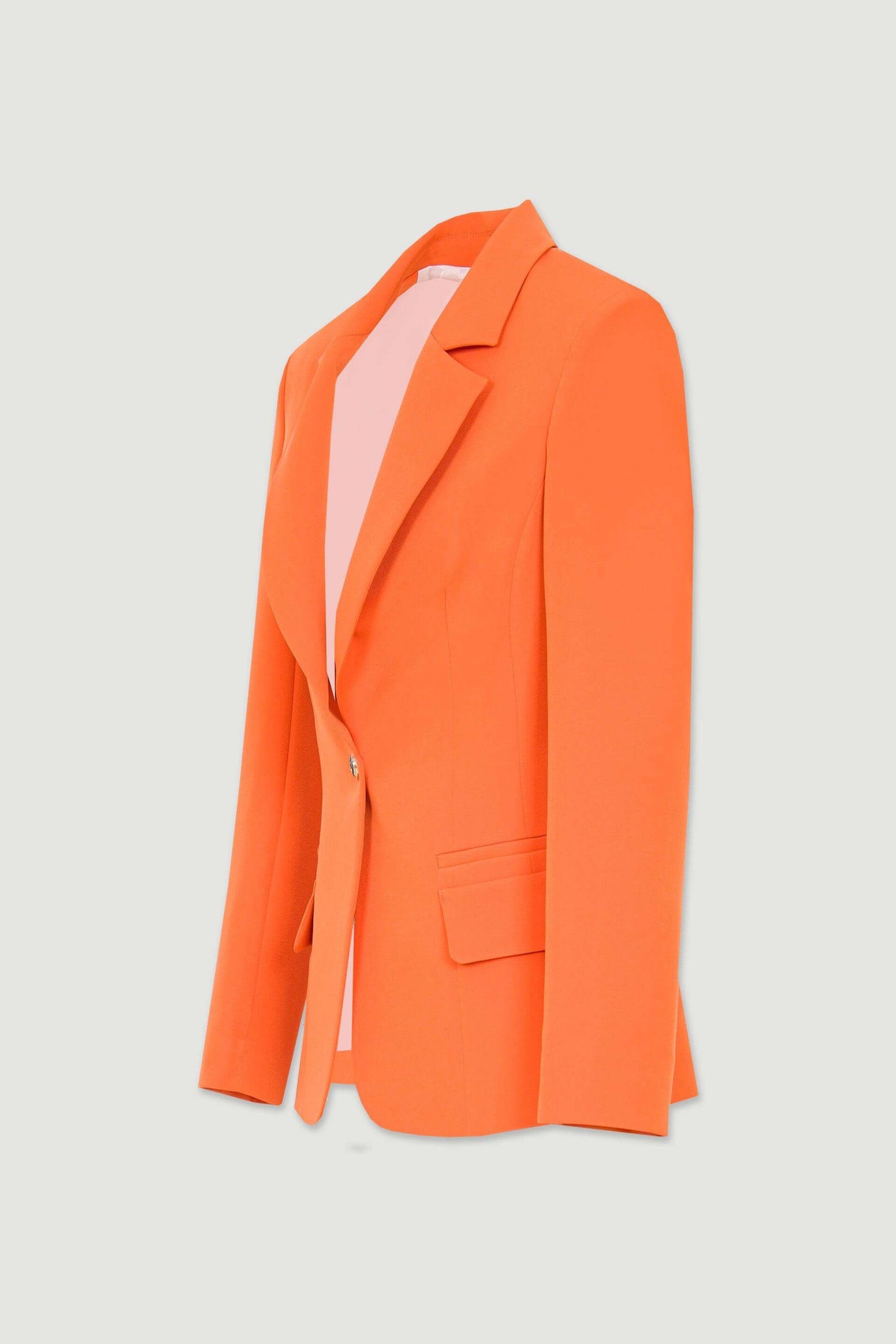 Blazer cintado laranja - Styling Moda