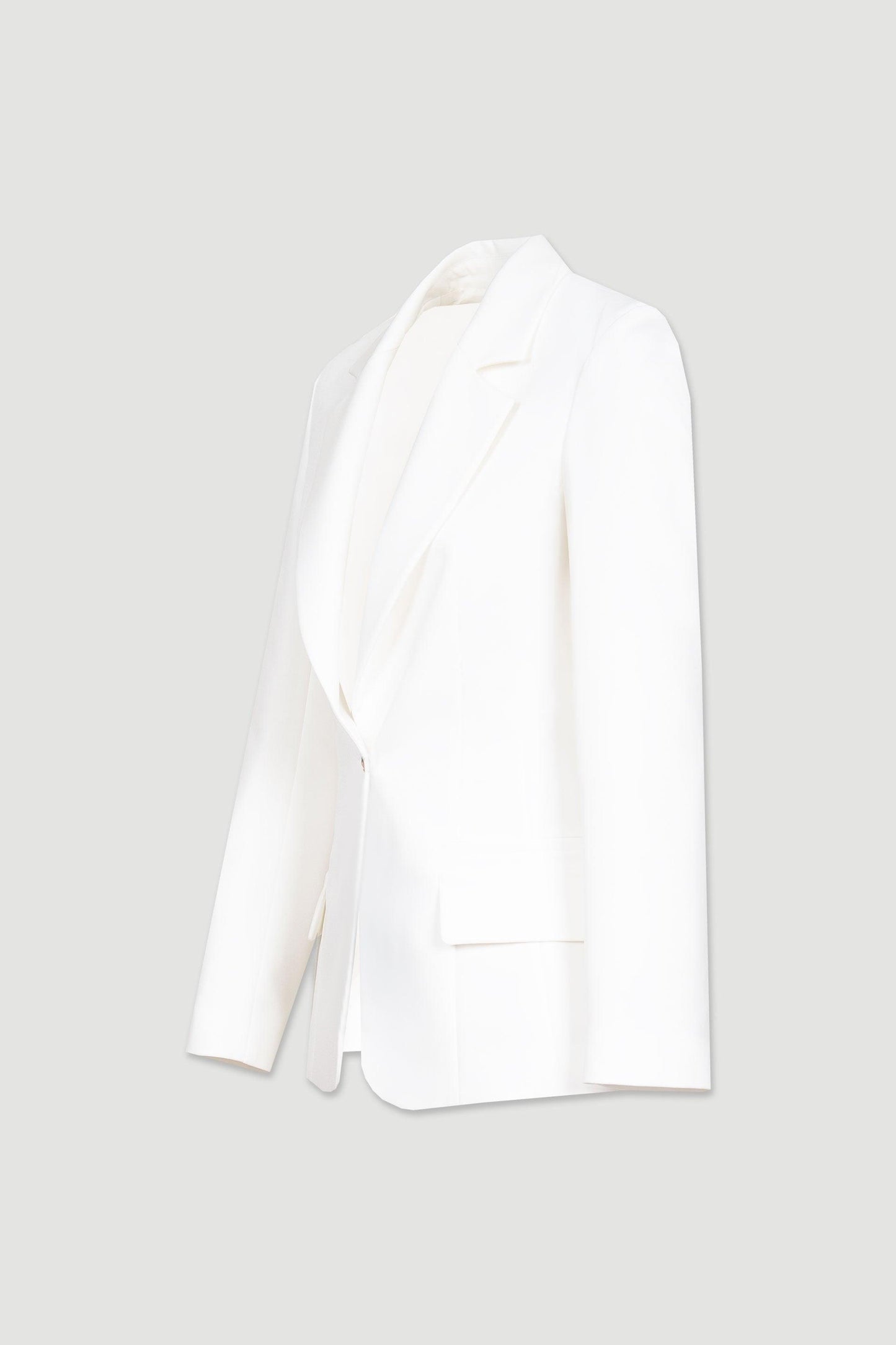 Blazer cintado branco - Styling Moda