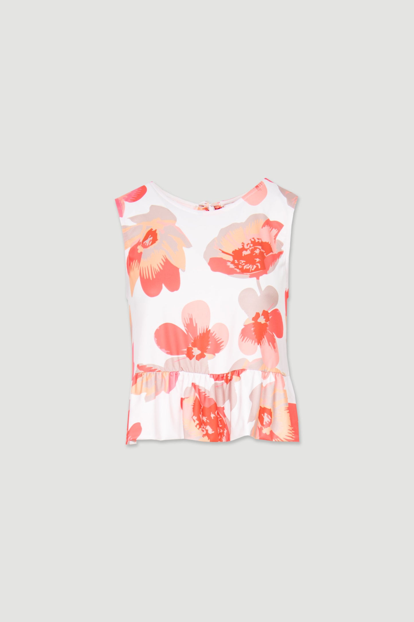 Top estampado laranja