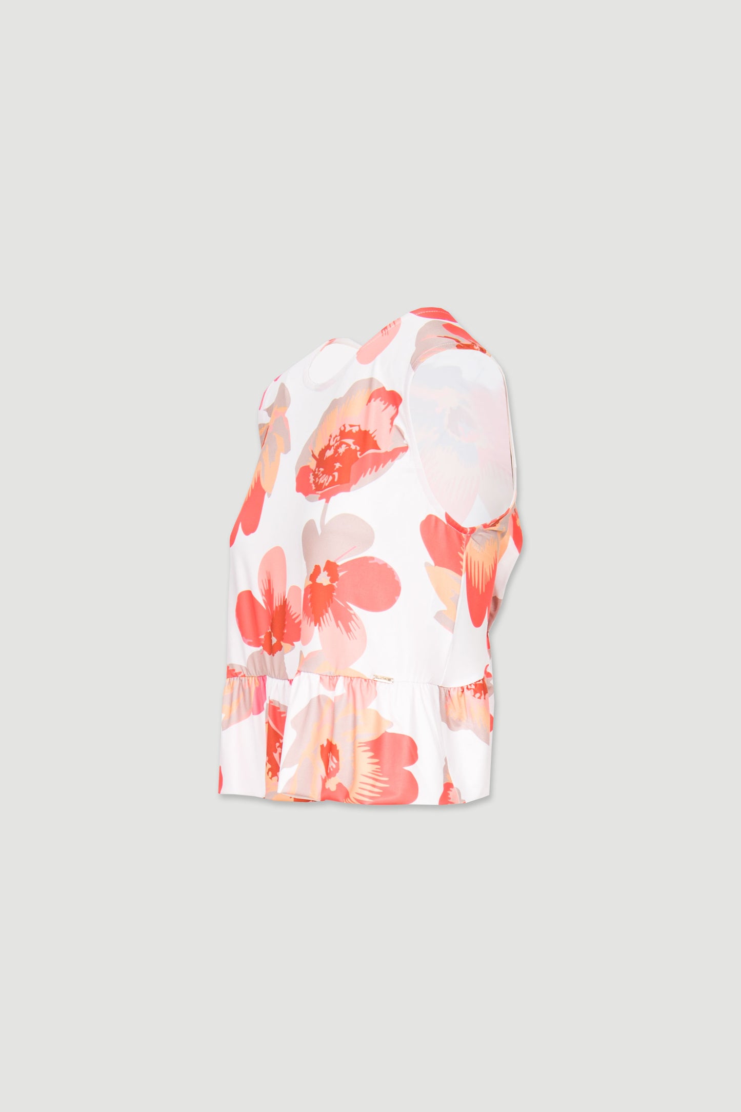 Top estampado laranja