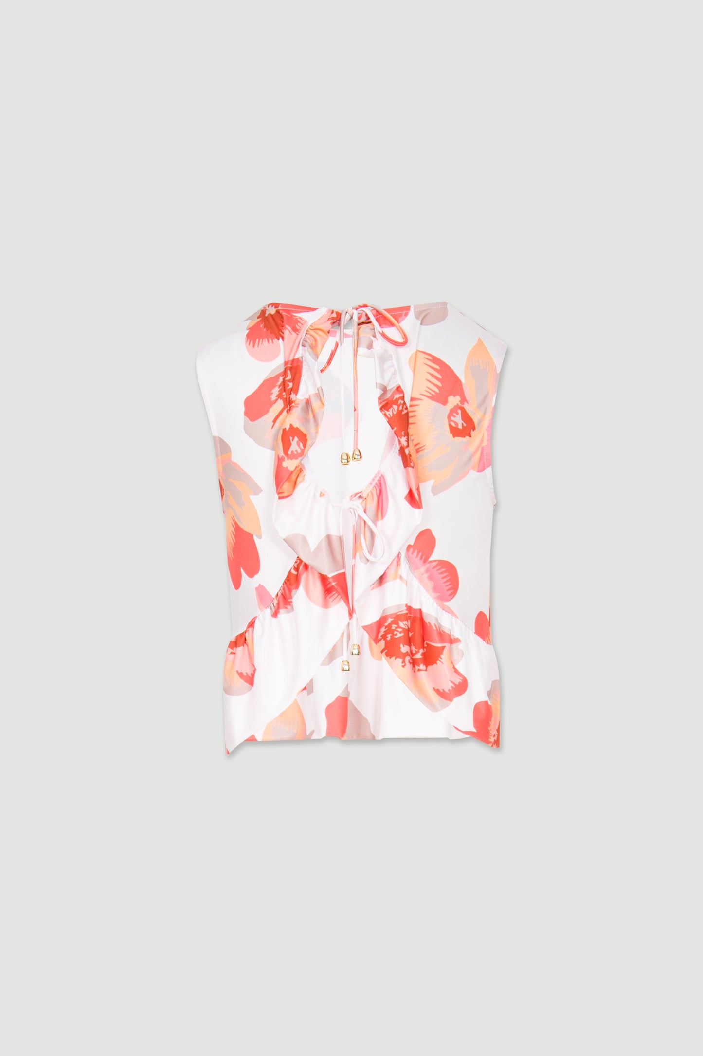 Top estampado laranja