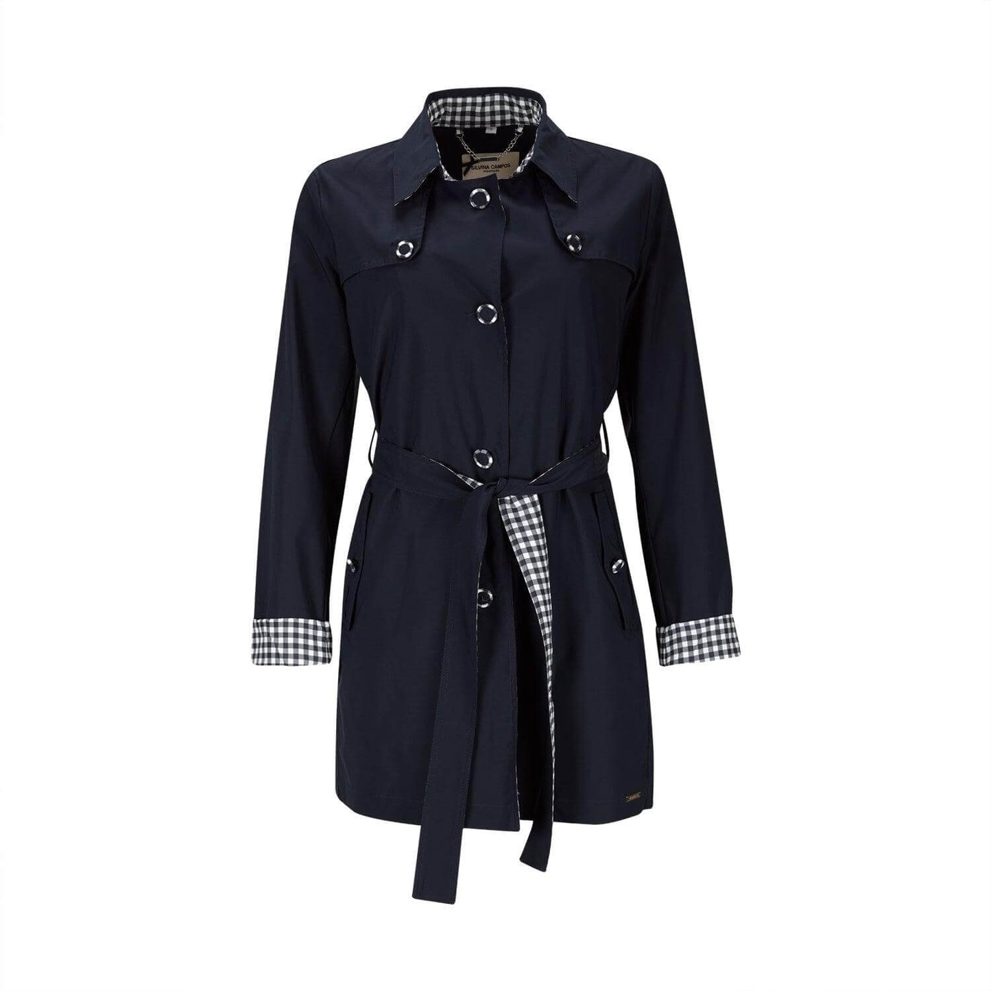 Gabardine azul-marinho