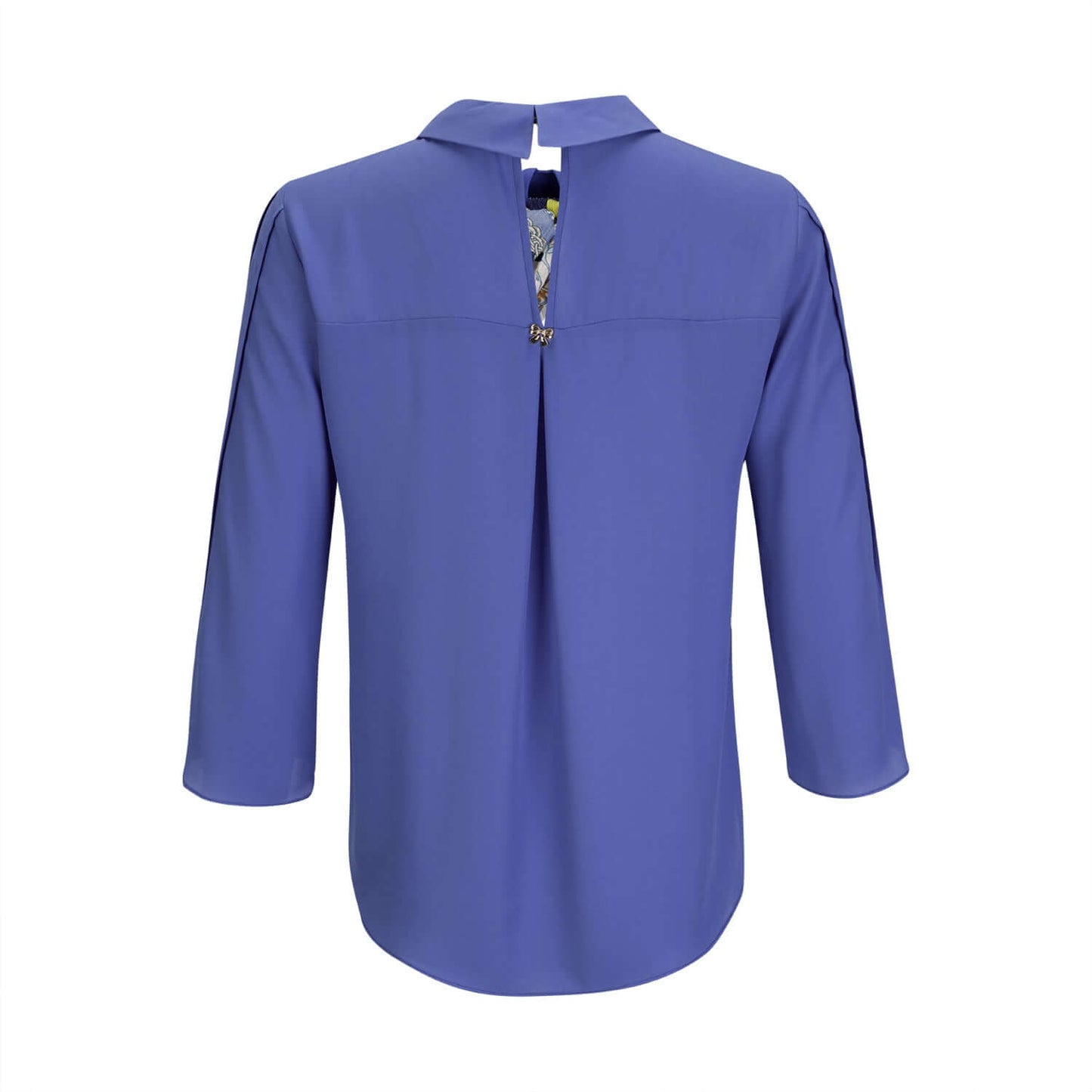 Túnica azul com laço estampado