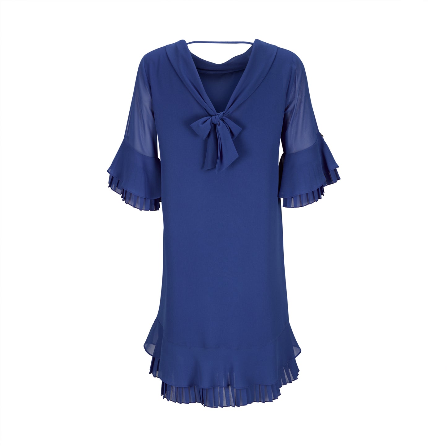 Vestido com folhos