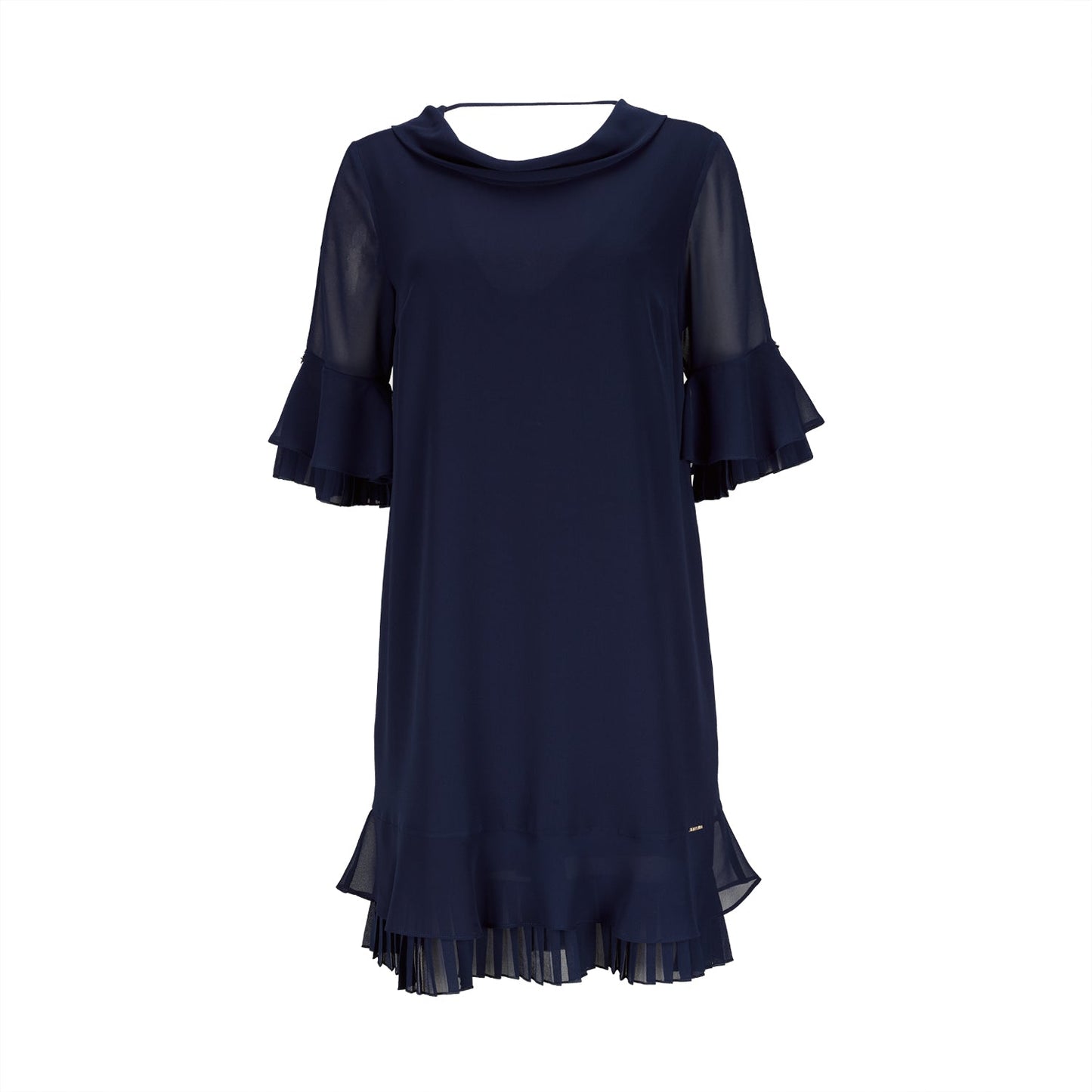 Vestido com folhos